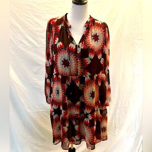 LOFT Patchwork Print Dress